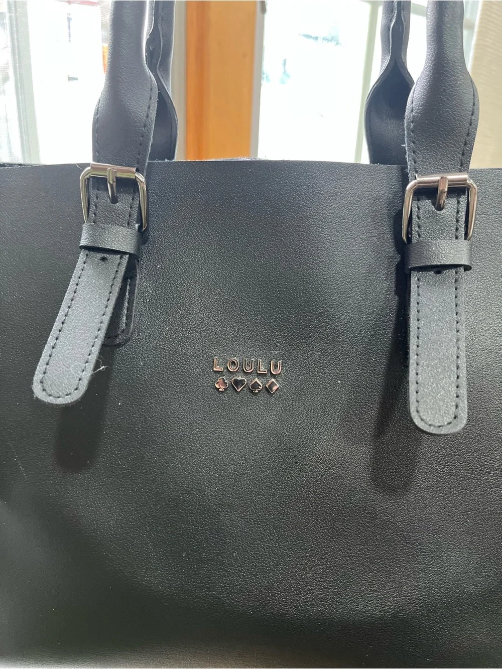 Classic Black Tote with Dual Top Handles